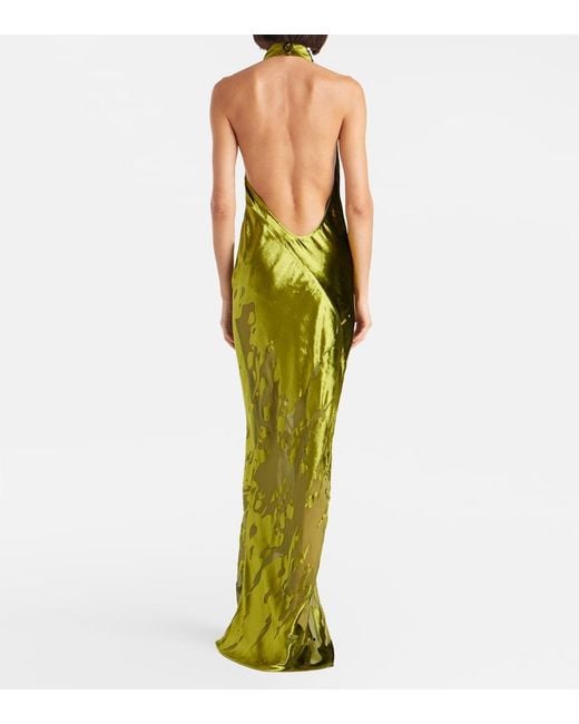 The Sei Green Halterneck Gown