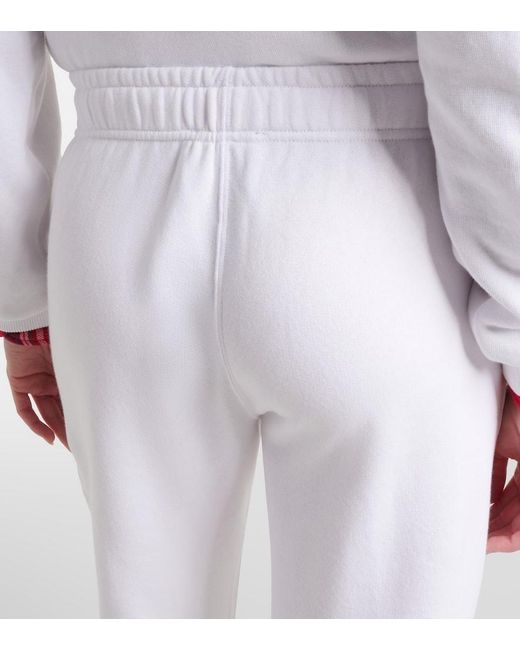 Polo Ralph Lauren White Cotton-Blend Fleece Sweatpants
