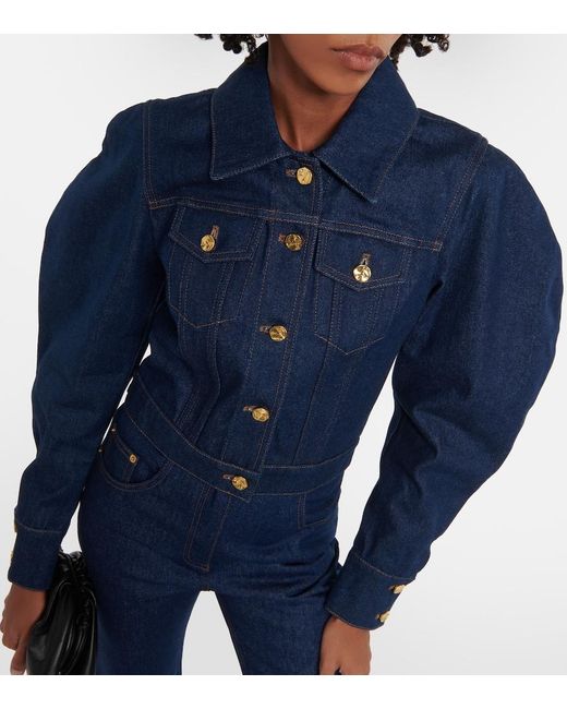 Nina Ricci Blue Cropped Denim Jacket