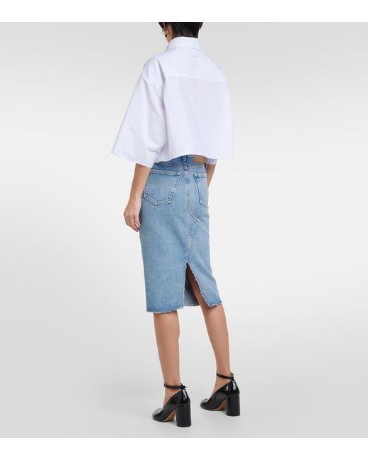 MM6 by Maison Margiela Blue Skirts