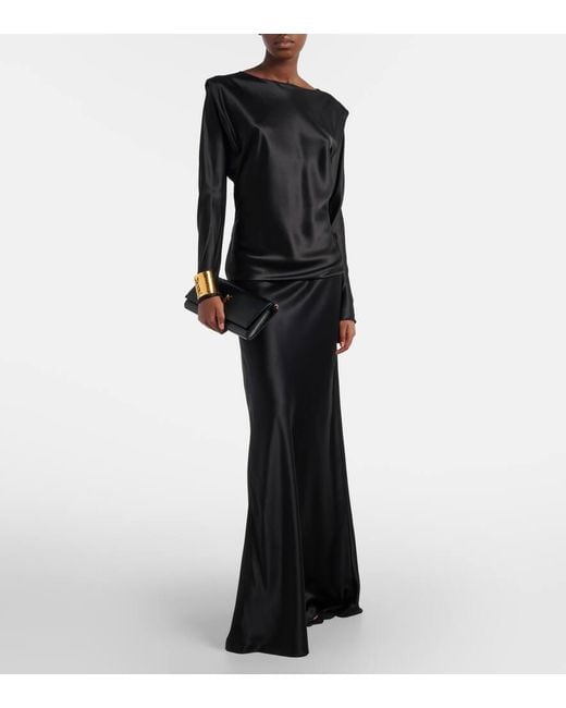 Saint Laurent Black Kate Leather Clutch