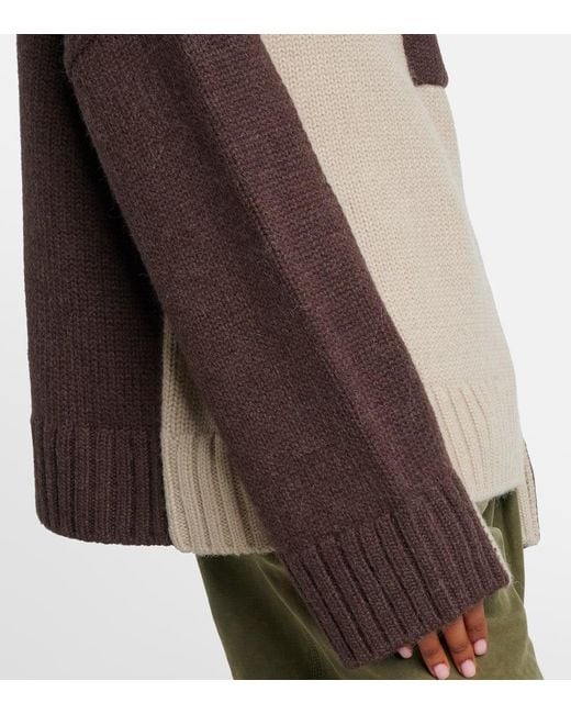 J.W. Anderson Natural Wool And Alpaca-Blend Turtleneck Sweater