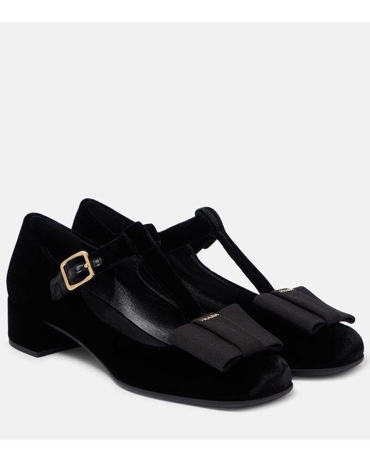 Ballerine Mary Jane di Prada in Black
