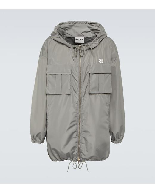 Miu Miu Gray Technical Jacket for men
