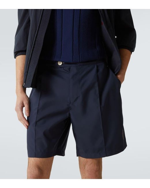 Bermuda A Vita Media di Brunello Cucinelli in Blue da Uomo