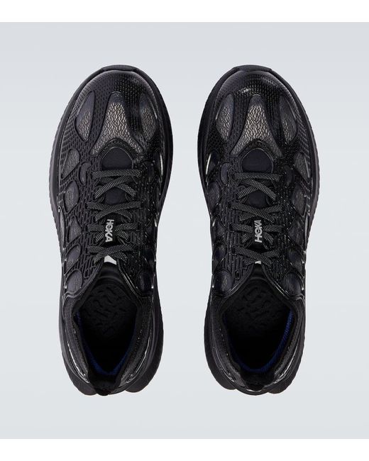 Hoka One One Black Mach X Caged Running Shoes for men