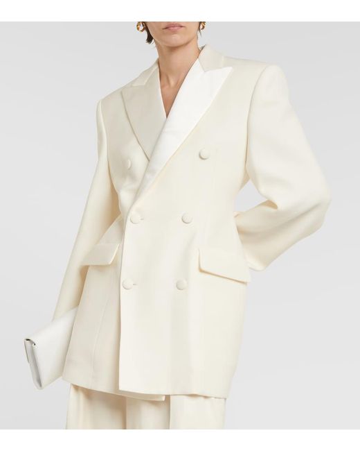 Wardrobe NYC White Wool Blazer Minidress
