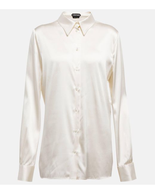 Tom Ford White Satin Shirt