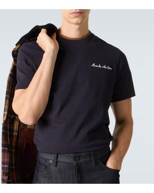Moncler Black Archivio Cotton Jersey T-Shirt for men