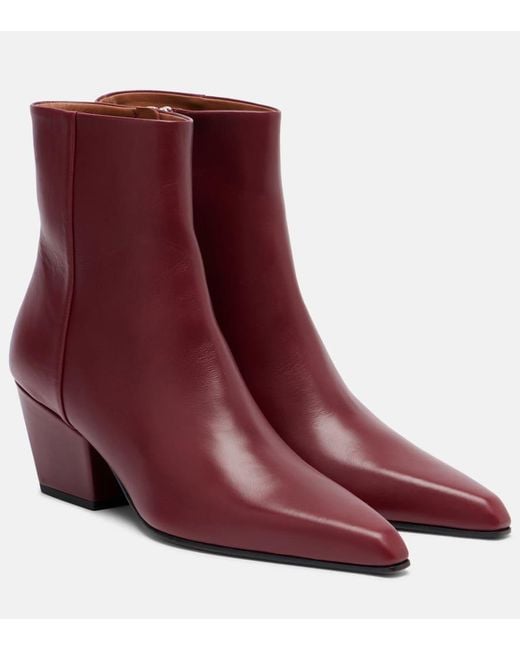 Paris Texas Purple Jane Leather Ankle Boots