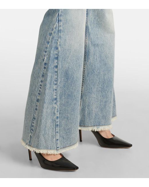 Stella McCartney Blue Low-Rise Flared Jeans