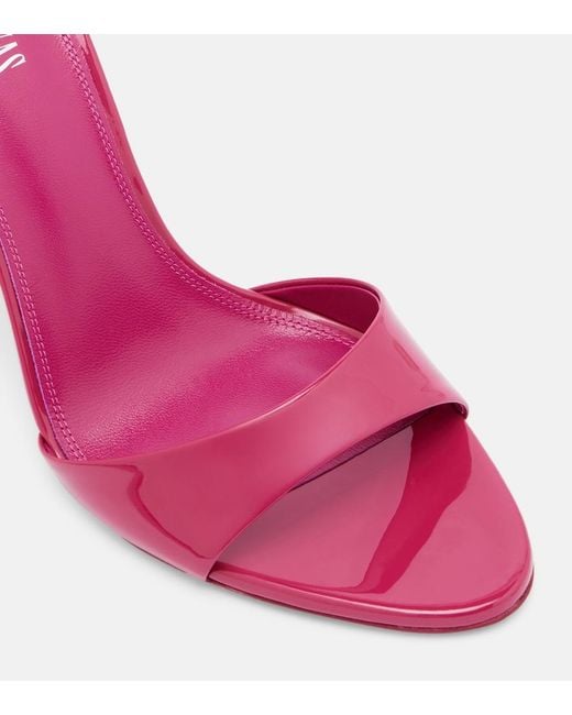 Paris Texas Pink Lidia Patent Leather Mules