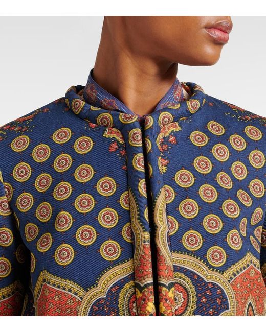 Valentino Blue Voyage Imaginaire Cotton Jacket