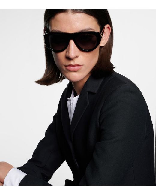 Dior Blue Diorglow A1I Aviator Sunglasses