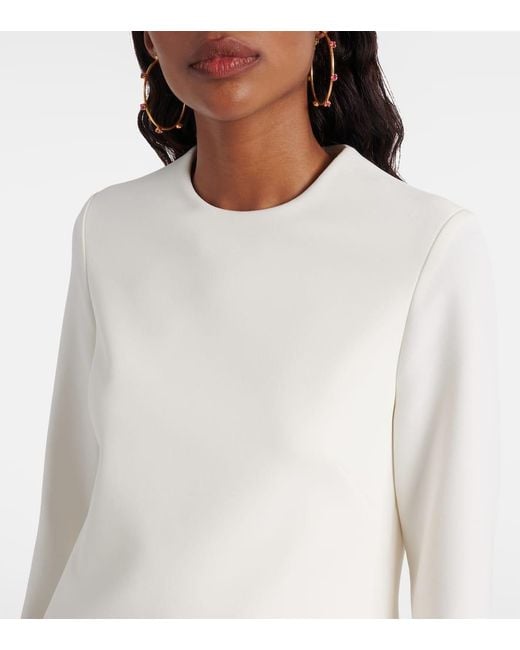 Safiyaa White Minikleid Aus Crepe