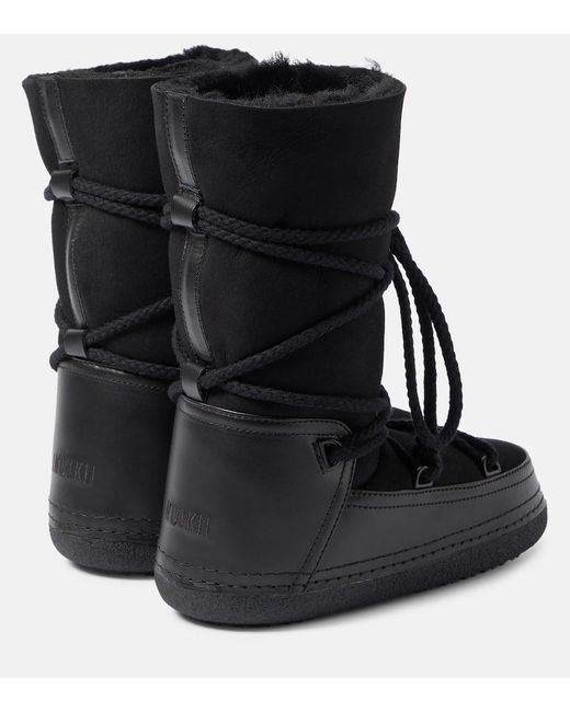 Inuikii Black Classic High Leather And Suede Boots