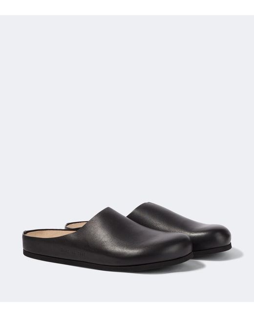 Common Projects Black Leather Clogs for men