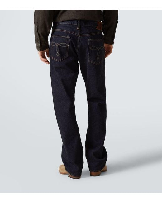 Jeans Bootcut A Vita Media di RRL in Blue da Uomo