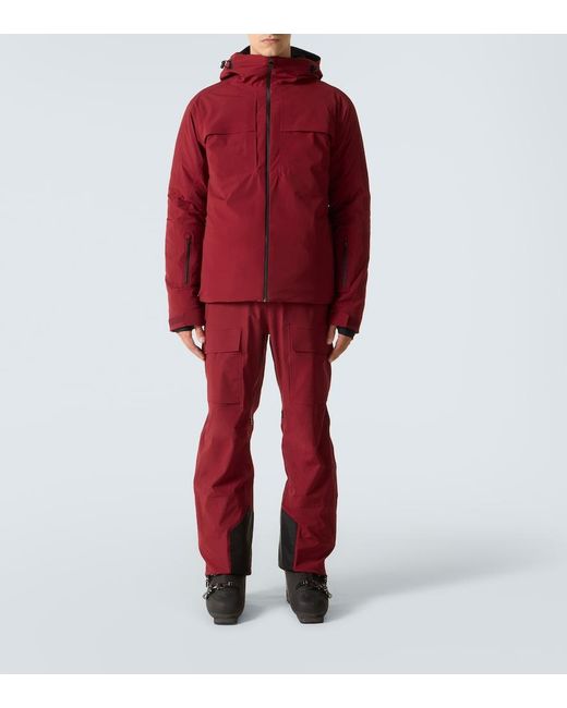 Aztech Mountain Red Hayden Ski Salopettes for men
