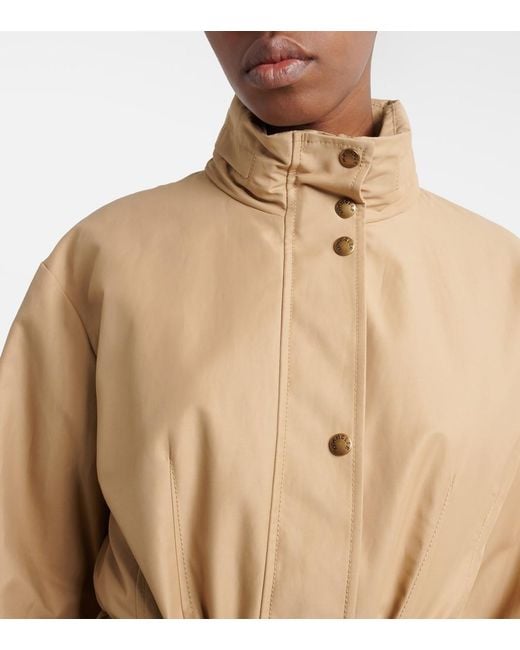 Moncler Natural Rhododendron Technical Cotton-Blend Parka