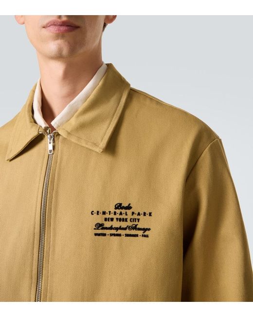 Bode Yellow Central Park Cotton Blouson Jacket for men