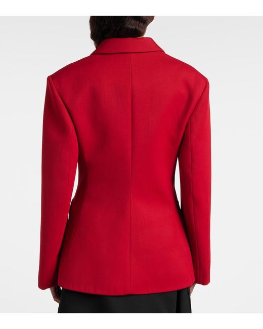 Loewe Red Wool-Blend Blazer