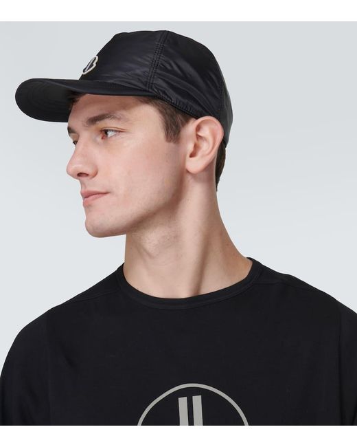 X Rick Owens - Cappello da baseball con logo di Moncler Genius in Black da Uomo