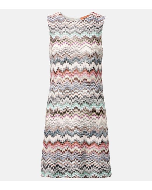 Missoni Gray Zigzag Minidress