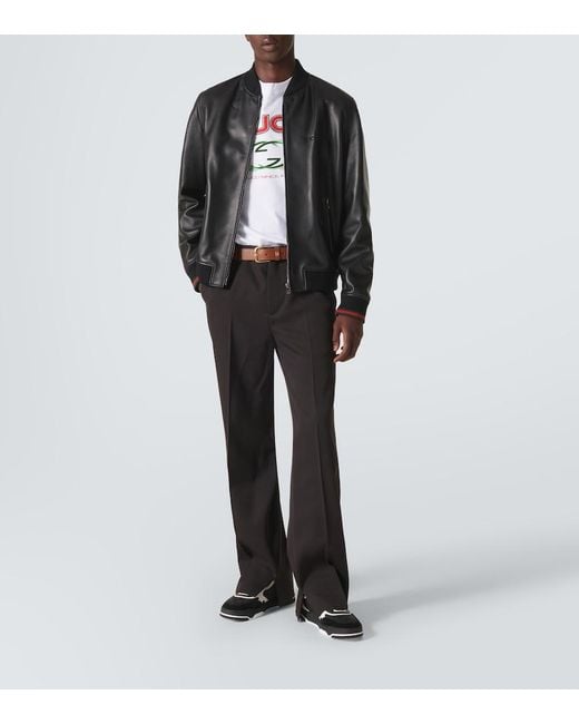 Gucci Black Apos;S Re-Web Gg Supreme Canvas And Leather Sneakers for men
