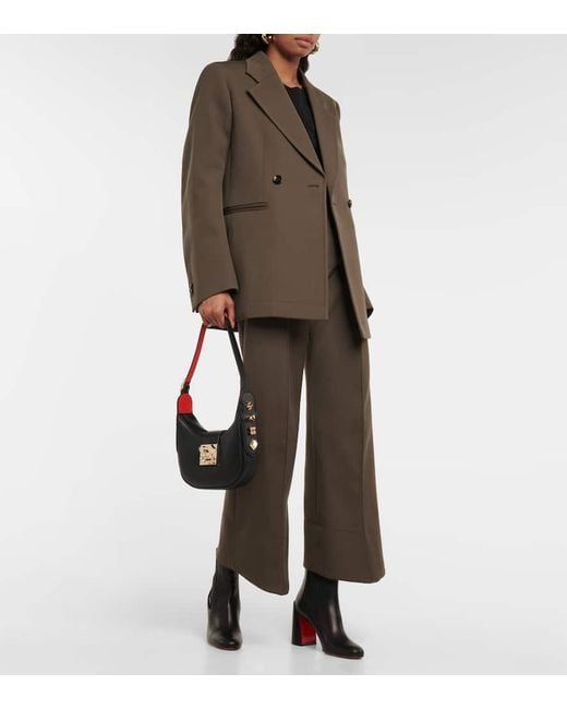 Christian Louboutin Black Leather Ankle Boots
