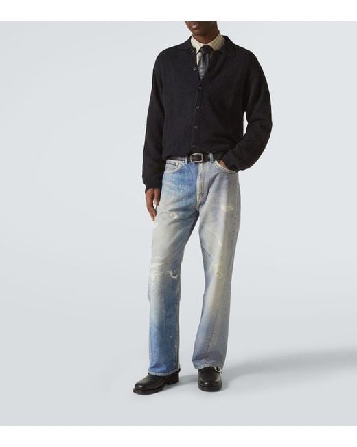 Our Legacy Black Camion Leather Mules for men