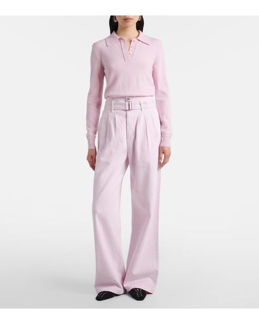 X Maria Mcmanus Jeans Anchos Con Cinturon Agolde de color Pink