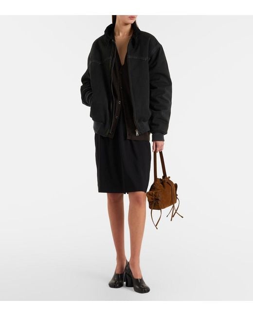 Maison Margiela Black Tabi 80 Leather Pumps
