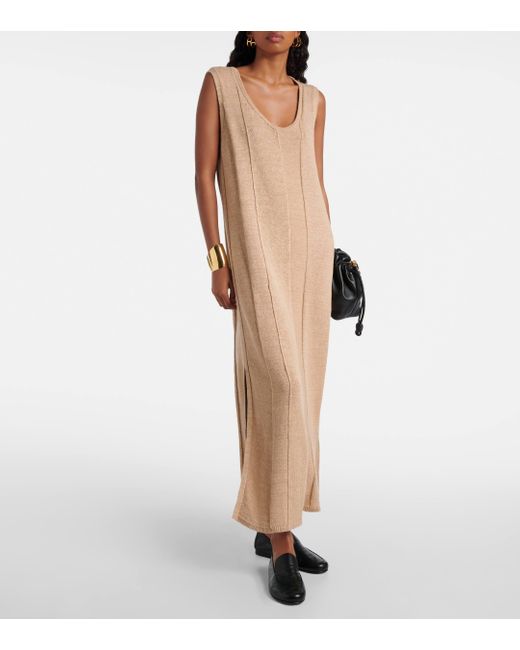 Joseph Natural Linen-blend Maxi Dress