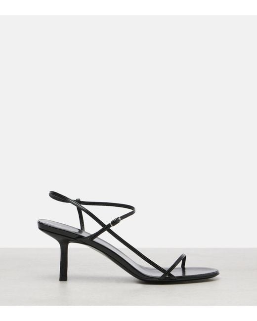 The Row Metallic Bare Leather Sandals