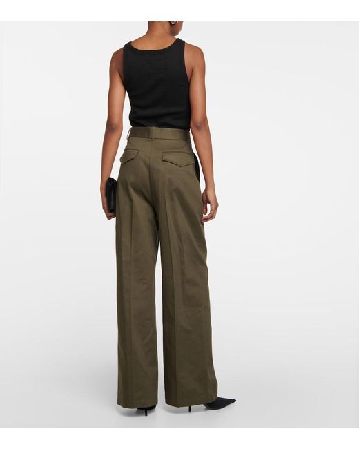 Nili Lotan Green Johan Virgin Wool Pants