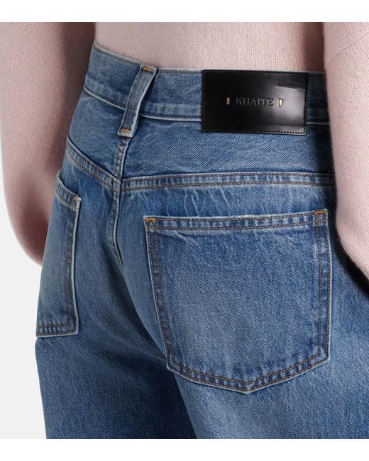 Khaite Blue Bonnie Straight Jeans