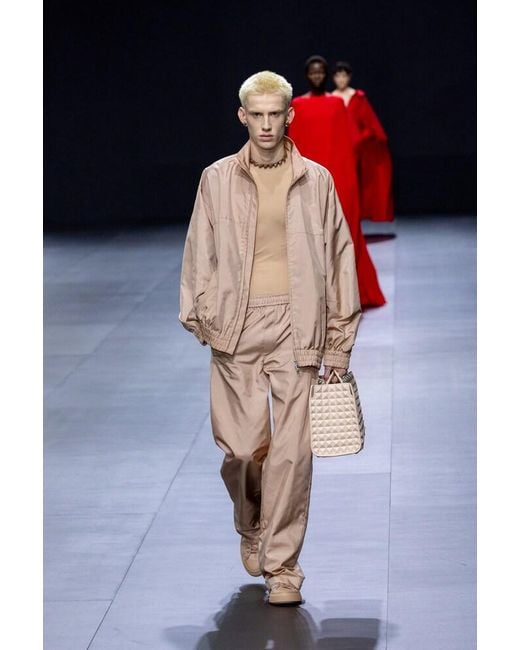 Valentino Natural Oversized Satin Jacket for men