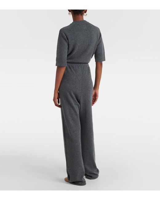 Extreme Cashmere Gray Cashmere-Blend Sweatpants