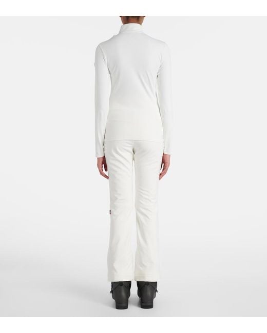 Fusalp White Logo Half-zip Ski Top