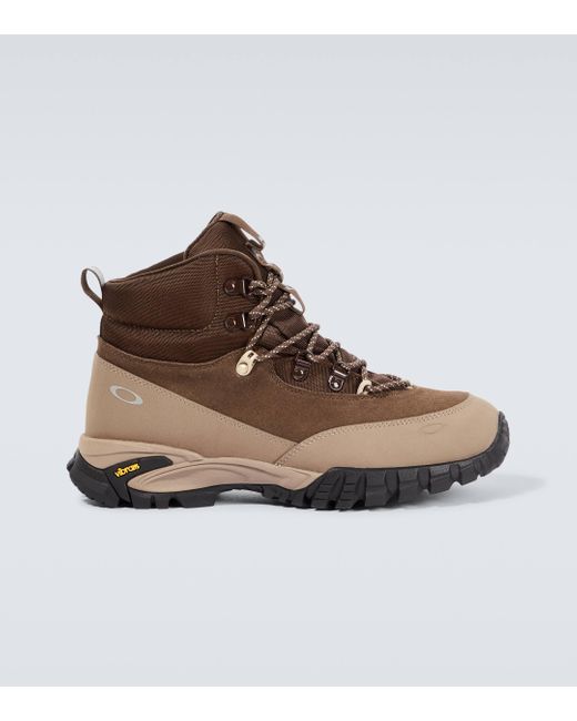 Oakley Brown Vertex Suede Hiking Boots for men