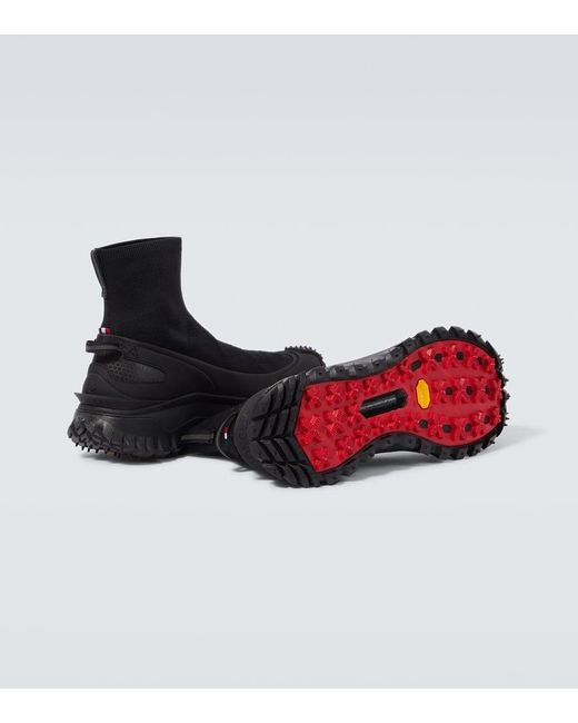 Zapatillas altas Trailgrip Knit Moncler de hombre de color Black