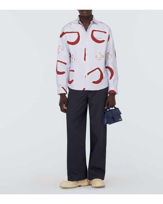 Jacquemus White 'simon' Patterned Shirt, for men