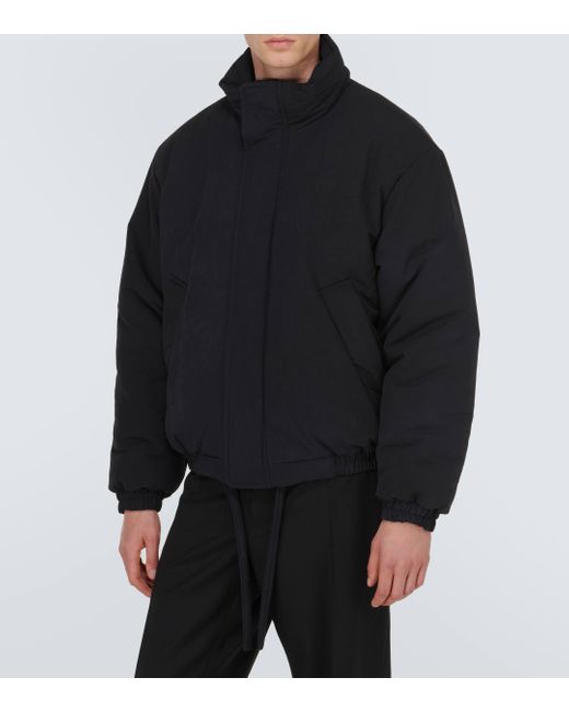 Acne Black Technical Puffer Jacket for men