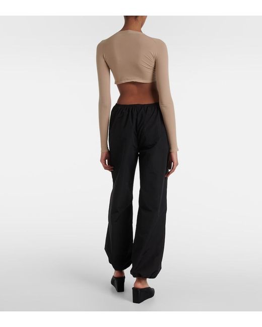 Alaïa Blue Balloon Straight Pants