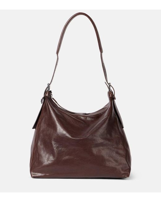Lemaire Brown Schultertasche Aus Leder