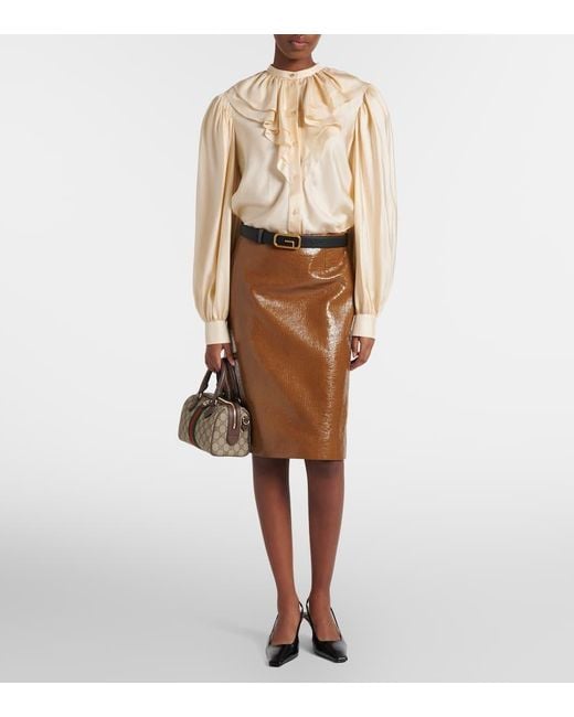 Gucci Multicolor Ophidia Gg Top-Handle Bag