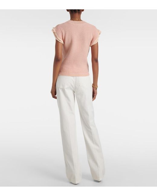 Chloé Pink Pastel Wool Vest