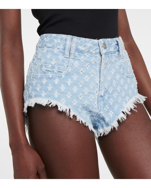 Sexy Be Wicked Blue Denim Jean Cut Off Booty Shorts Hot Pants Daisy Dukes  Revealing Cheeky Clubwear Festival Party Rave Small Medium Large