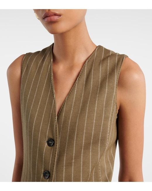Chaleco A Rayas Max Mara de color Green